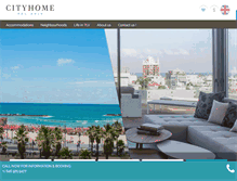 Tablet Screenshot of cityhometelaviv.com